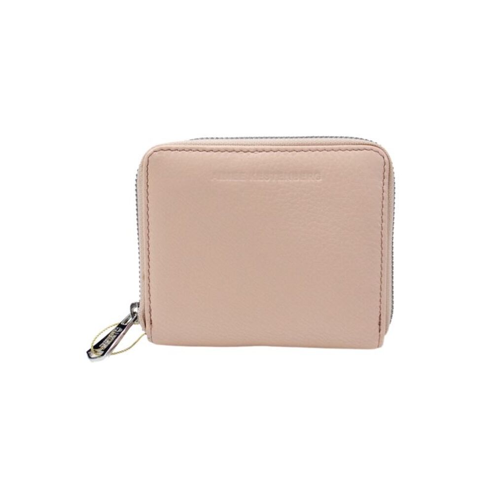 Aimee Kestenberg Womens Leather Zippered Card Wallet Pink